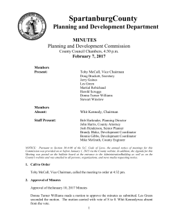 Minutes - Spartanburg County