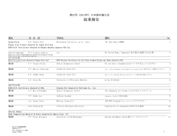 結果報告 - 在シカゴ日本国総領事館