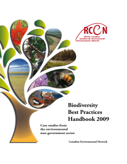 Biodiversity Best Practices Handbook 2009