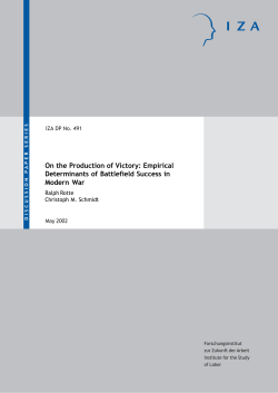 IZA Discussion Paper No. 491