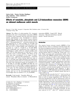 Effects of vanadate, phosphate and 2,3-butanedione