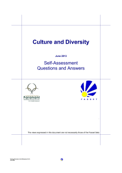 Culture and Diversity