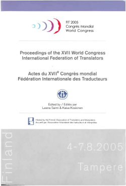 Proceedings of the XVII World Congress International Federation of