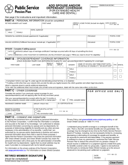 add spouse and/or dependant coverage