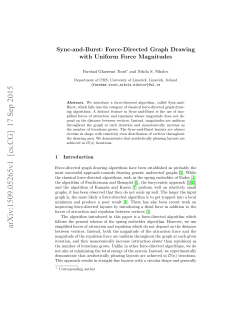 Sync-and-Burst: Force-Directed Graph Drawing with Uniform Force