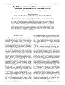 Tight-binding interatomic potentials based on total