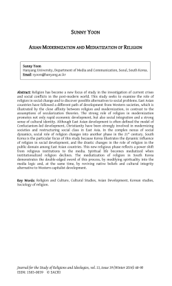 ioana repciuc - Journal for the Study of Religions and Ideologies