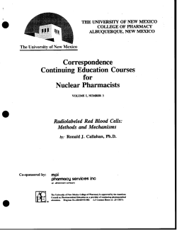 Radiolabeled Red Blood Cells: Methods and Mechanism
