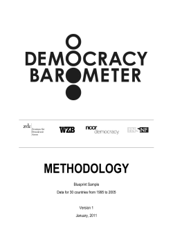 METHODOLOGY - Democracy Barometer