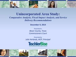 Unincorporated Area Study