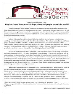 Oscar Howe`s Artistic Legacy - Performing Arts Center of Rapid City