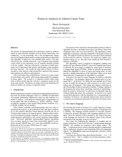 Points-to Analysis in Almost Linear Time