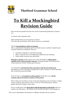 Harper Lee: To Kill a Mockingbird