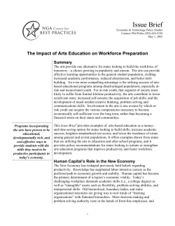 The Impact of Arts Education on Workforce Preparation