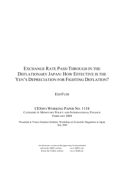 exchange rate pass-through in the deflationary japan