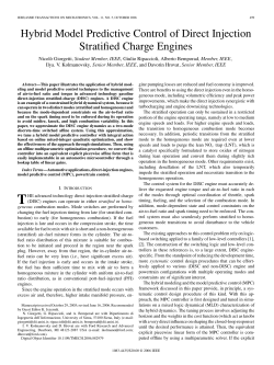 Hybrid Model Predictive Control of Direct Injection