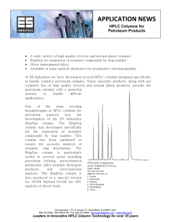 HPLC Columns for Petroleum Products