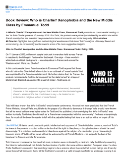 Book Review: Who is Charlie? Xenophobia and the New Middle