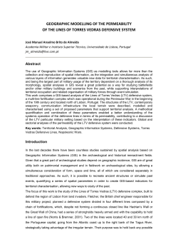 geographic modelling of the permeability of the lines of torres vedras