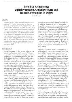 emigre - Tijdschrift voor Mediageschiedenis