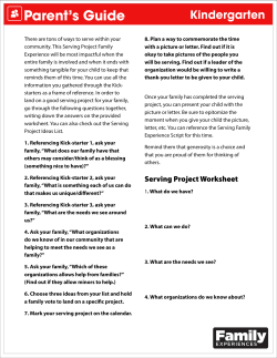 Parent`s Guide - Flushing Community Church