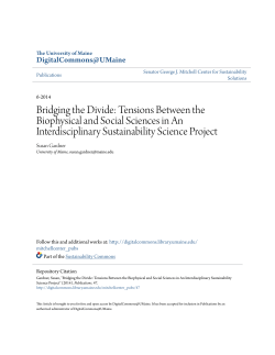 Bridging the Divide: Tensions Between the Biophysical and Social