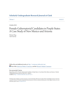 Female Gubernatorial Candidates in Purple States