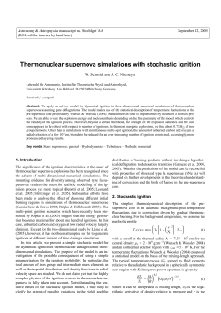 Thermonuclear supernova simulations with stochastic ignition