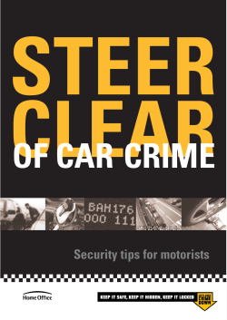 Steer Clear of car crime - Chiltern District Council
