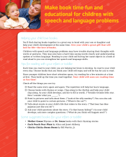 Make book time fun and educational for children with speech and