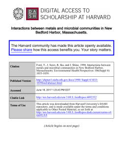 Interactions between metals and microbial communities in New