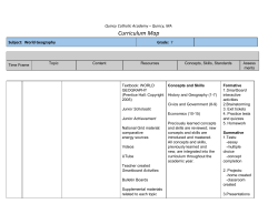 Grade 7 World Geography - Quincy Catholic Academy