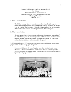 How to build a gospel culture in your church