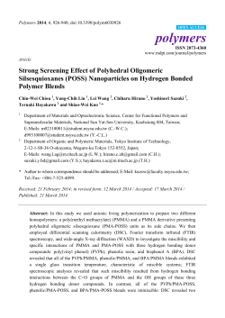 Strong Screening Effect of Polyhedral Oligomeric Silsesquioxanes