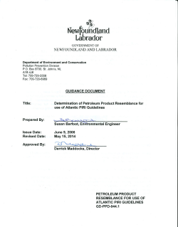 Determination of Petroleum Product Resemblance
