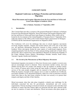 regional conference on mixed migratory flows from the