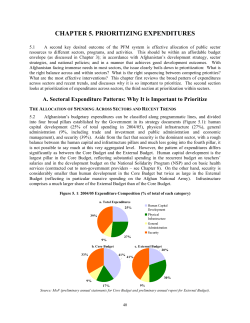 chapter 5. prioritizing expenditures