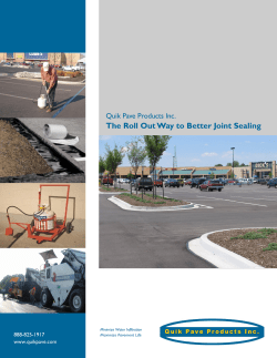 Product Literature - Quik Pave Products