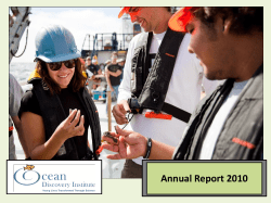2010 - Ocean Discovery Institute