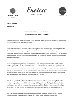 The UK`s Most Handsome Festival