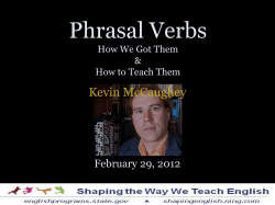 Phrasal Verbs