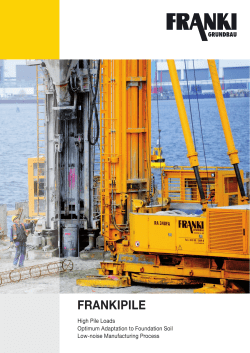 Franki pile - FRANKI Grundbau