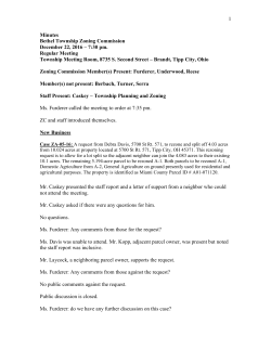 1 Minutes Bethel Township Zoning Commission December 22, 2016