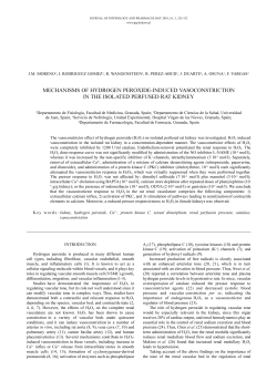 mechanisms of hydrogen peroxide-induced vasoconstriction in the