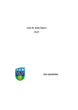 Descriptive catalogue - University College Dublin
