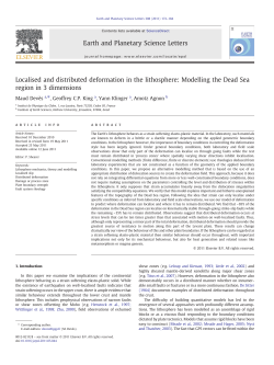 Localised and distributed deformation in the lithosphere: Modelling