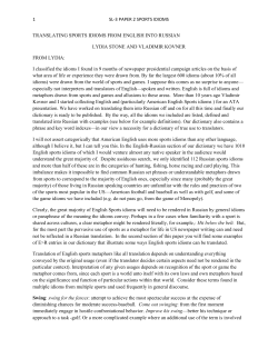 1 sl-3 paper 2 sports idioms translating sports idioms from english