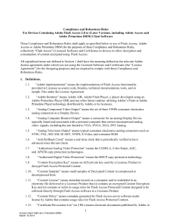 Access Client Compliance Rules 031214