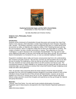 Exploring Existential Angst, and the Self in Social Media