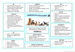 animals - Honeybourne First School